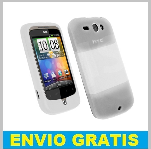 FUNDA SILICONA PARA HTC G8 WILDFIRE BLANCA